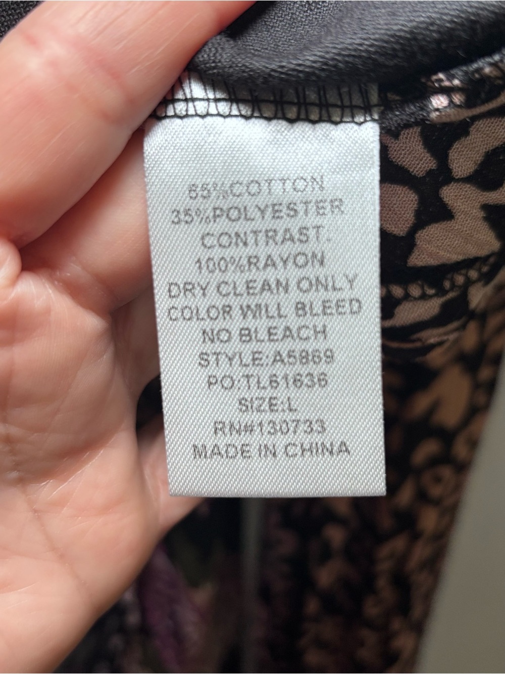 Umgee Blouse Cheetah & Floral Print LS Size Large - Picture 4 of 12